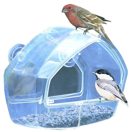 Perky-Pet Window Feeder, 8 oz, Plastic, Clear, 778 in H 348